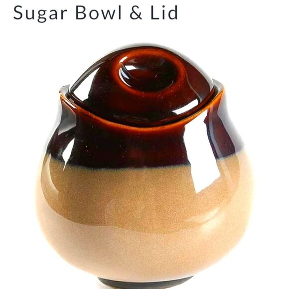 NOVA BROWN by Sango sugar bowl and lid more available - Picture 1 of 7